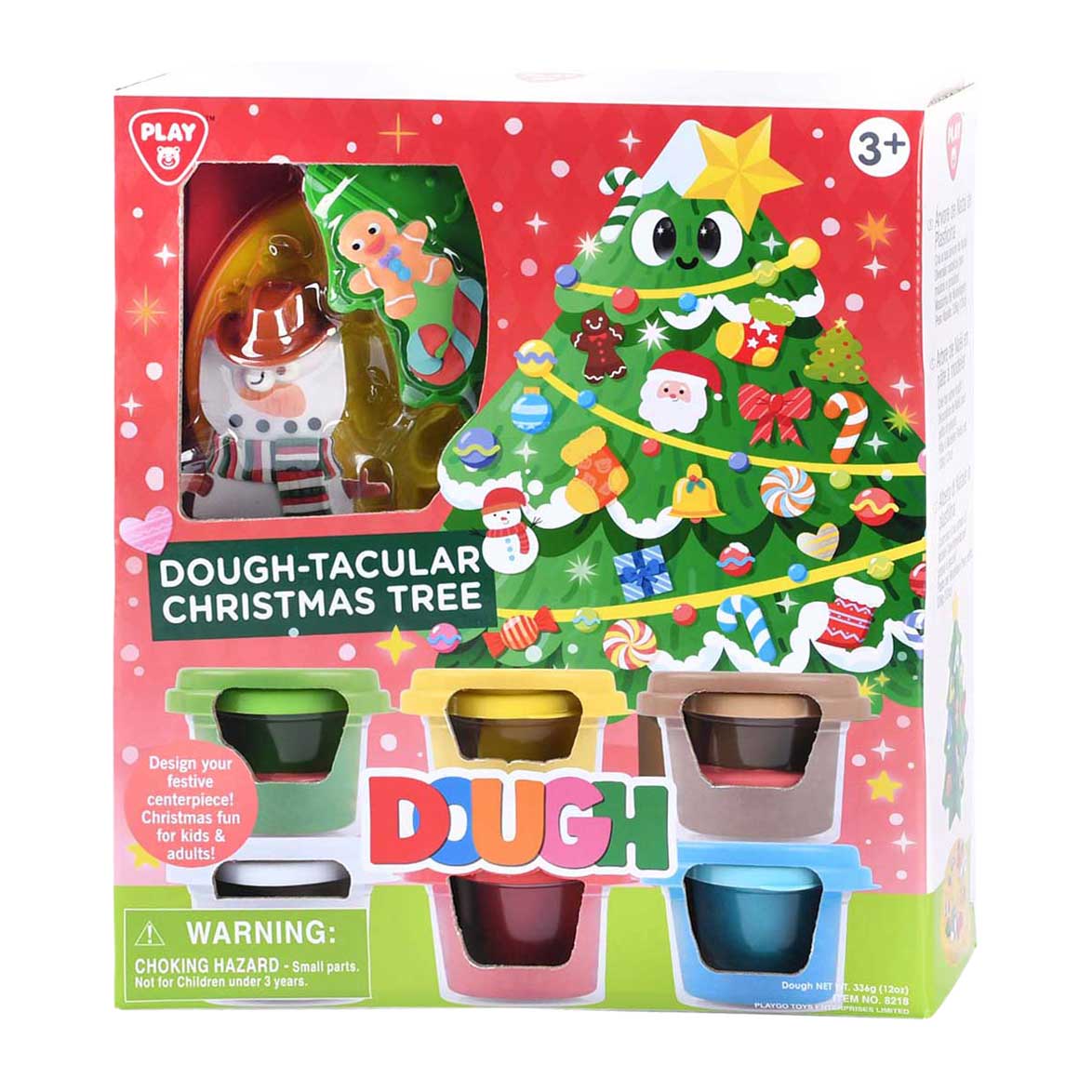 Set di argilla per albero di Natale Playgo - 6 vasi di terracotta