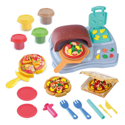 Set de arcilla Playgo pizza party - 4 cazuelas de barro