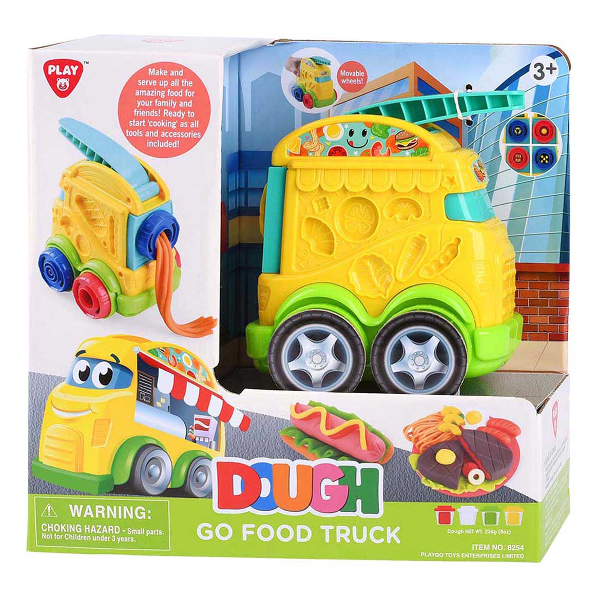 Set de arcilla Playgo food truck - 4 vasijas de barro