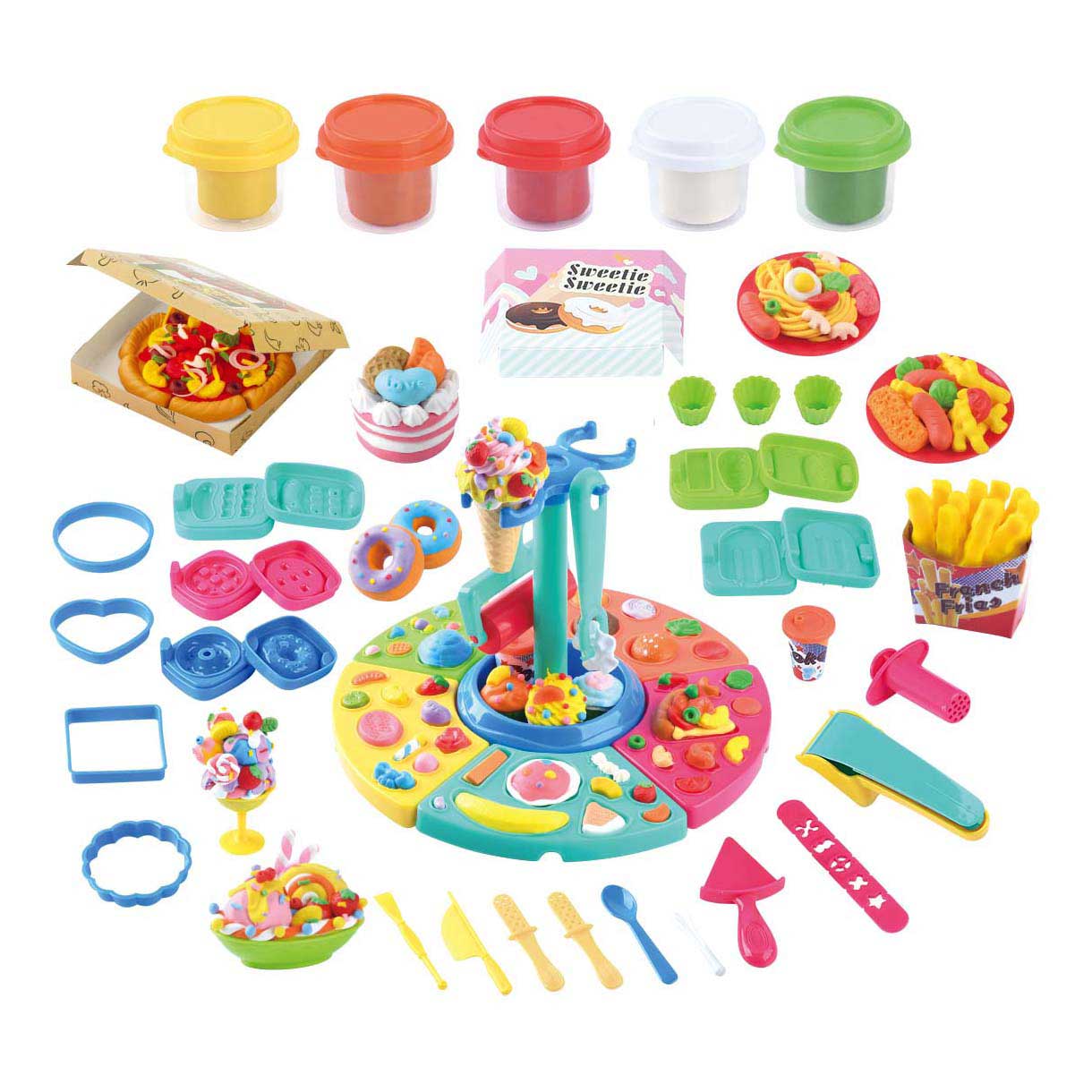 Set di argilla da mangiare di lusso Playgo - 5 vasi di terracotta