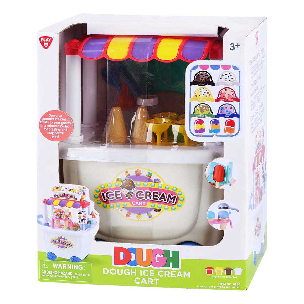 Set di argilla per camion dei gelati Playgo - 4 vasi di terracotta
