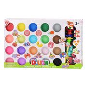 Playgo luxury craft clay set - 20 clay pots - afbeelding 1