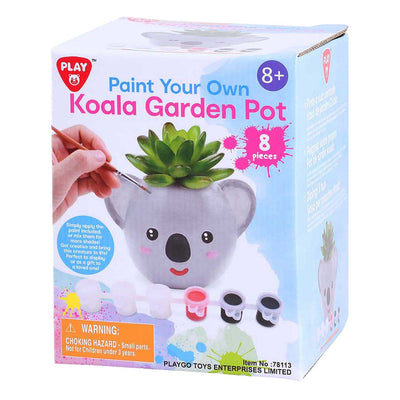 Playgo dipingi il tuo vaso da fiori koala - 8 pezzi.