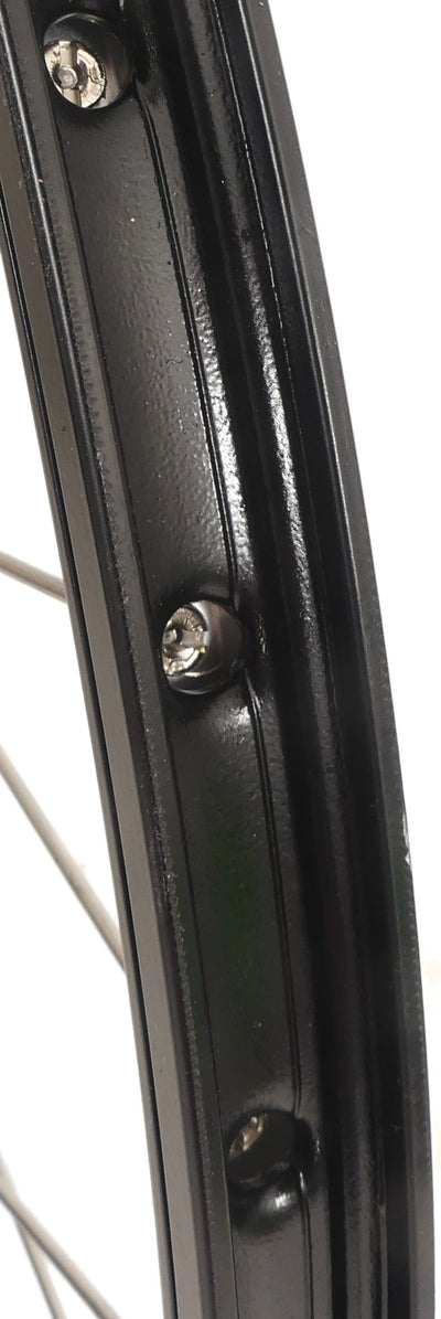 Ruota posteriore Shimano 28 622 x 19C con mozzo Nexus 7 per bordo nero a rullo con raggi in acciaio inossidabile