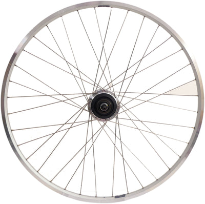 Ruota posteriore 28 Nexus 7 Rollerbrake Hub con bordo d'argento e raggi in acciaio inossidabile