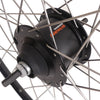 Achterwiel 28 nexus 8 rollerbrake naaf met met zwarte velg en rvs spaken