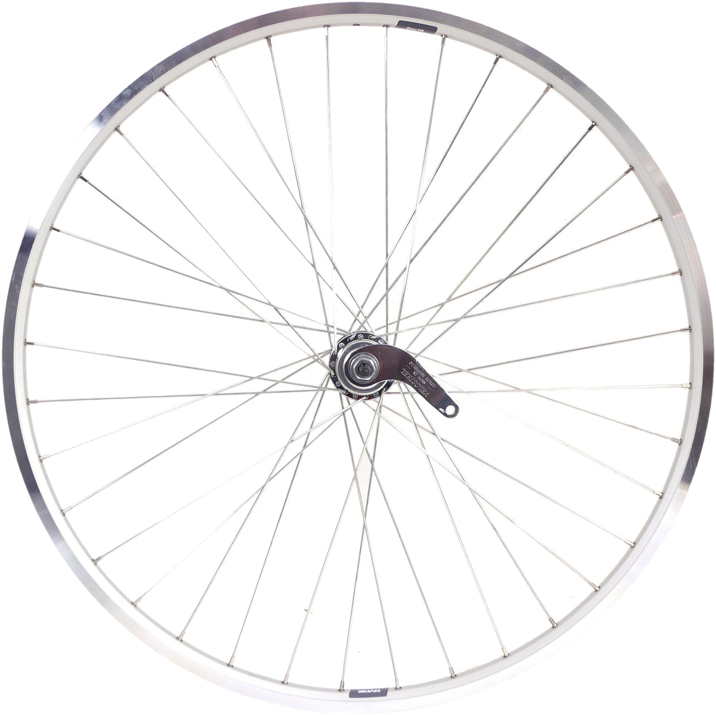 Ruota posteriore 28 x 1 4 zac 19 con mozzo freno favorito argento