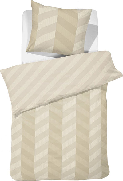 Damai duvet cover atomy - satin - 140x200 220 cm - soft beige + 1 pillowcase 60x70