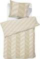 Damai dekbedovertrek atomy - satijn - 140x200 220 cm - soft beige + 1 kussensloop 60x70