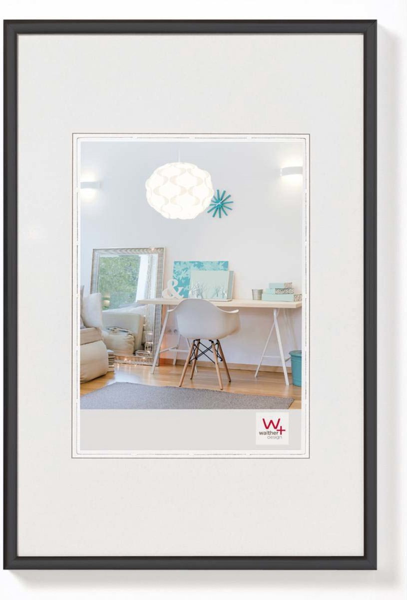Walther new lifestyle - cornice in plastica - misura foto 18x24 cm - nera