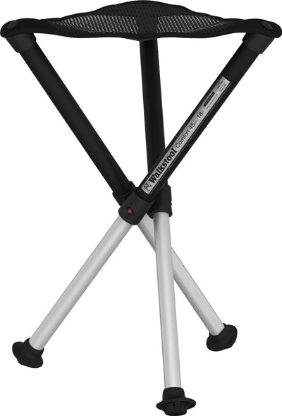 Taburete Walkstool - taburete de 3 patas - confort 45 cm - ajustable - negro