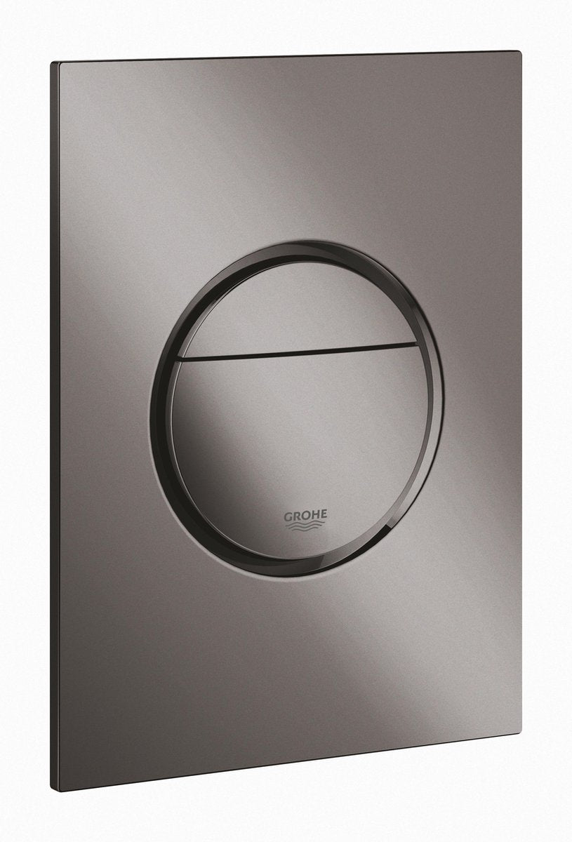 Inodoro con panel de control Grohe nova cosmopolitan s - vertical - doble descarga - eco - grafito duro (antracita brillante) - tamaño delgado