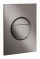 Inodoro con panel de control Grohe nova cosmopolitan s - vertical - doble descarga - eco - grafito duro (antracita brillante) - tamaño delgado