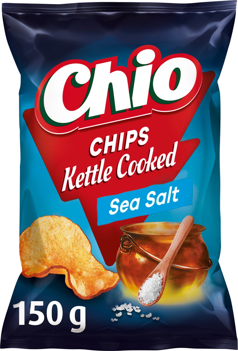 Chio kettle cooked sea salt - chips - 10x150 gram
