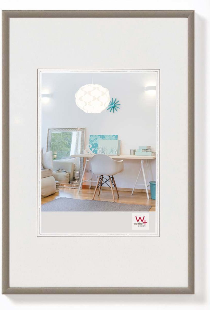 Walther new lifestyle - cornice in plastica - misura foto 30x40 cm - acciaio