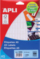 Apli witte etiketten print write ft 8 x 20 mm (b x h), 1.890 stuks, 126 per blad (1858)