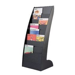 Porta depliant exposito courbo paperflow 285.01 polistirolo 108.3x44.3x35cm nero