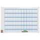 Agenda annuale senza data nobo performance 60x90 cm bianco blu