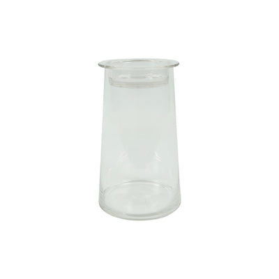 Bicchiere decorativo Countryfield con coperchio a ciotola trasparente h23,5 cm