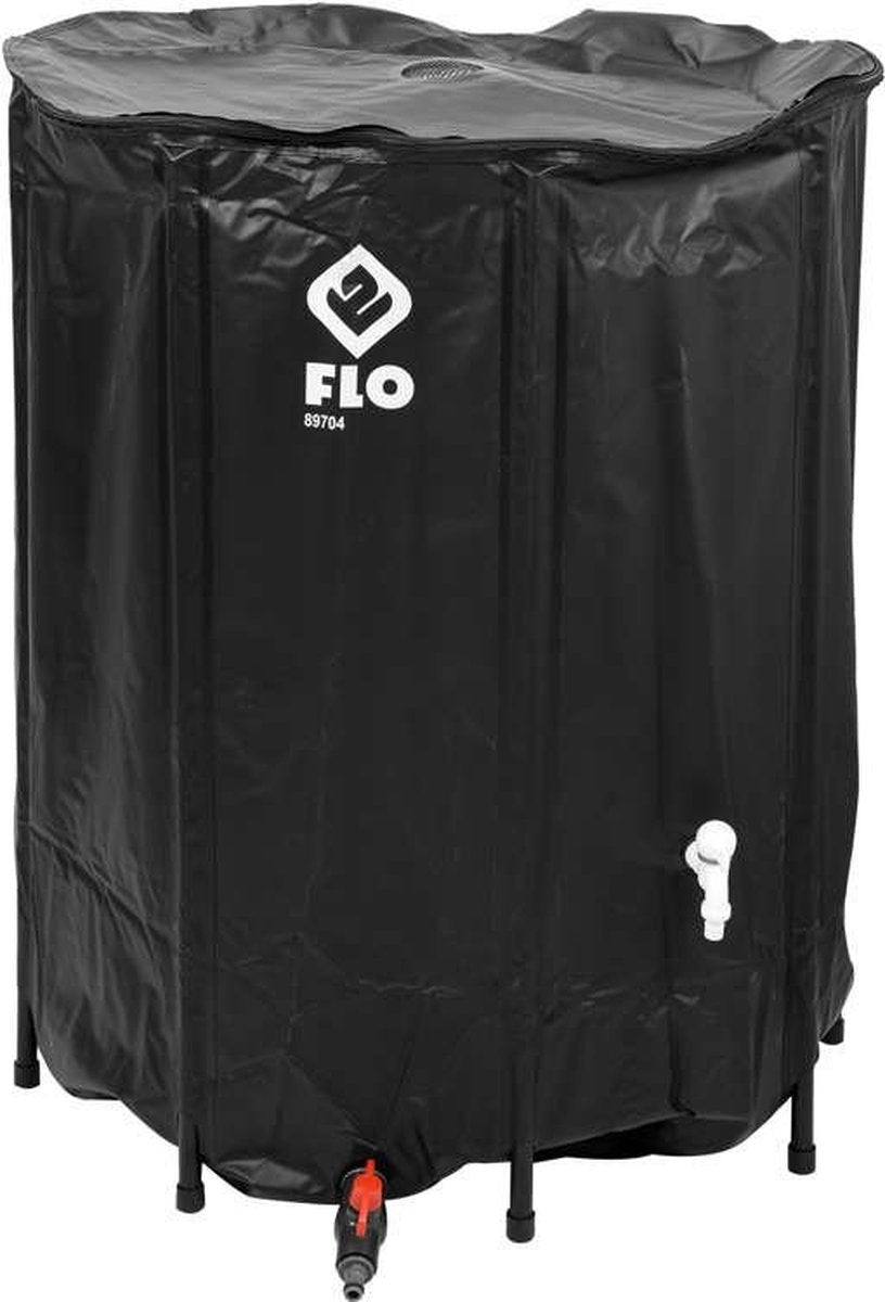 Flo -barril de lluvia-plegable-500-l-negro