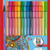 Stabilo pen 68 - viltstift - set met 15 stuks