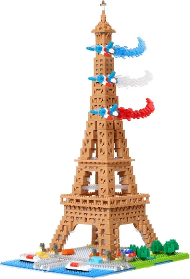 Bandai - nanoblock - torre eiffel deluxe - minifigura de ladrillo 2500 piezas - kit de construcción modelo de montaje monumentos paris - kit de construcción de juguetes para niños de 12 años y + adultos adolescentes - nbc057