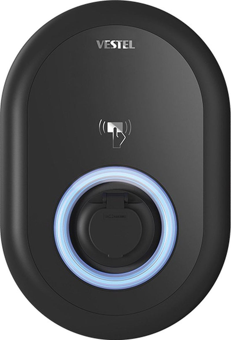 Vestel - evc04-ac22sw - stazione di ricarica domestica intelligente per auto elettriche - nero