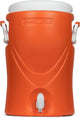 Pinnacle platino da 5 galloni - dispenser per bevande isolato con rubinetto - 20 litri - arancione