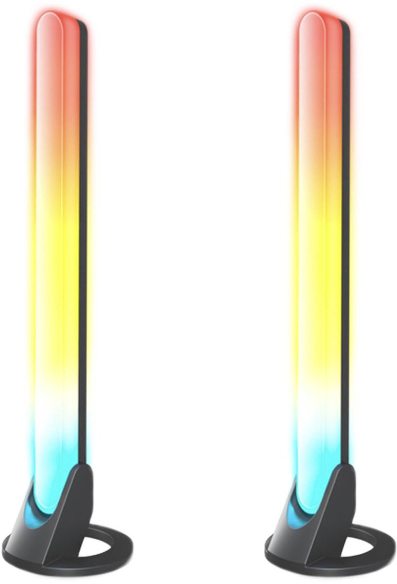 Calex gaming monitor led light bar - 2 stuks - razer chroma compatibel - rgbic synchronisatie voor pc - scherm verlichting