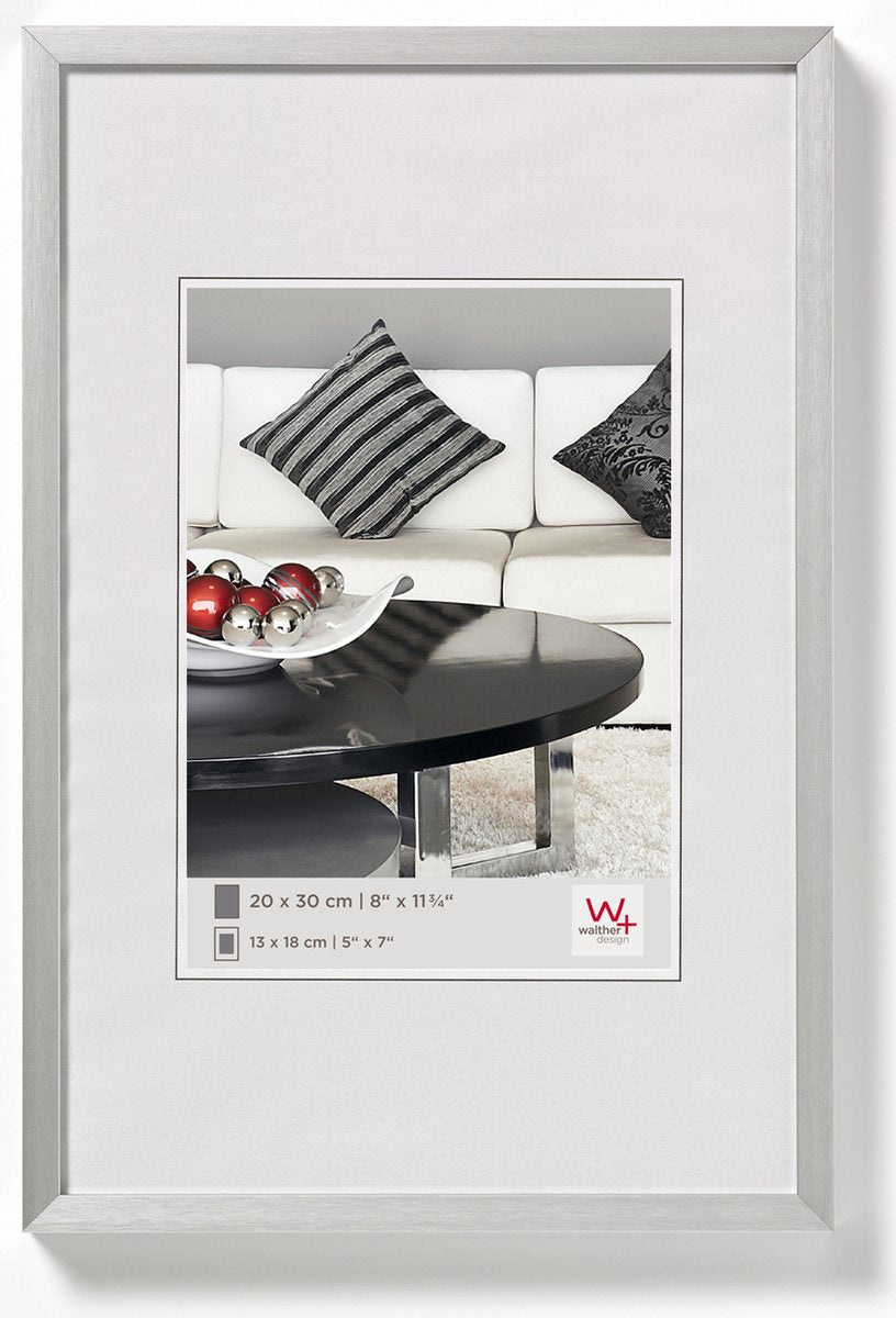 Sedia Walther - cornice per foto - misura foto 40x50 cm - argento