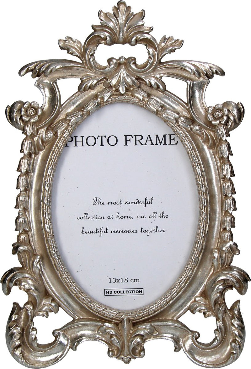 Cornice portafoto collezione HD barocco argento 13x18cm