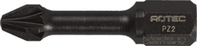Rotec broca de impacto en cruz pz2 1 4x30mm | 10 piezas