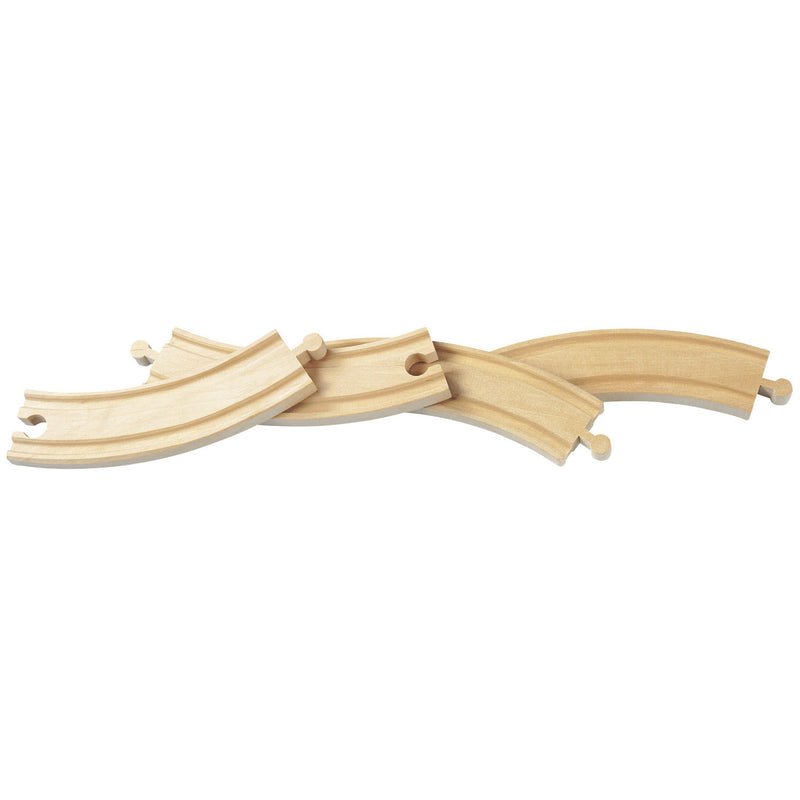 Rieles de madera dobladas, 4st.