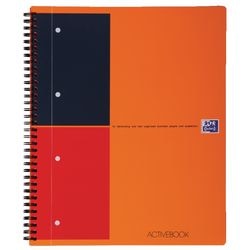 Activebook oxford pp 23,5x32,5 cm foderato arancione 6 mm 4 fori