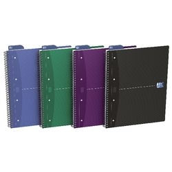 Blocco lezione carta oxford ottica 90g mq 23,5x32,5 rigato 7mm doppia spirale