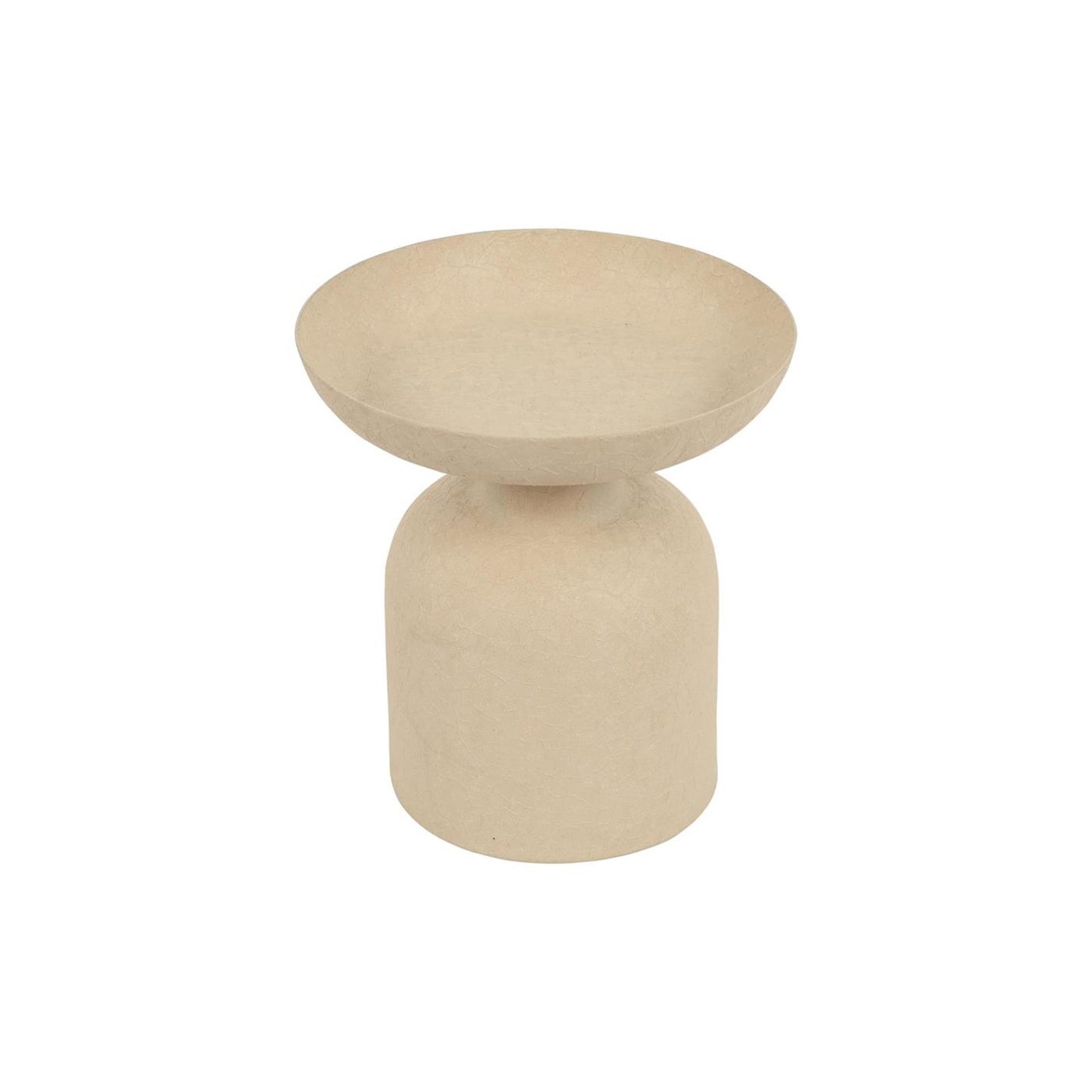 Countryfield kandelaar op voet beige 10x10x11cm