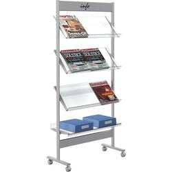 Kerkmann portafolletos metal 73x160x31cm 12xdin A4 ruedas
