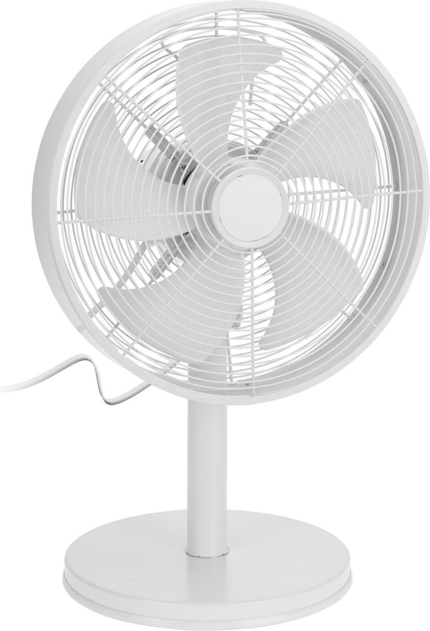 Excelente ventilador de mesa eléctrico de lujo robusto 30cm blanco