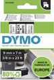 Etichette Dymo originali d1 | testo nero su etichetta bianca | 9 mm x 7 m | etichette autoadesive per la stampante per etichette Label Manager | prodotto in Europa
