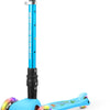 Monopattino a tre ruote Boldcube Teeny Fold - blu dinosauro