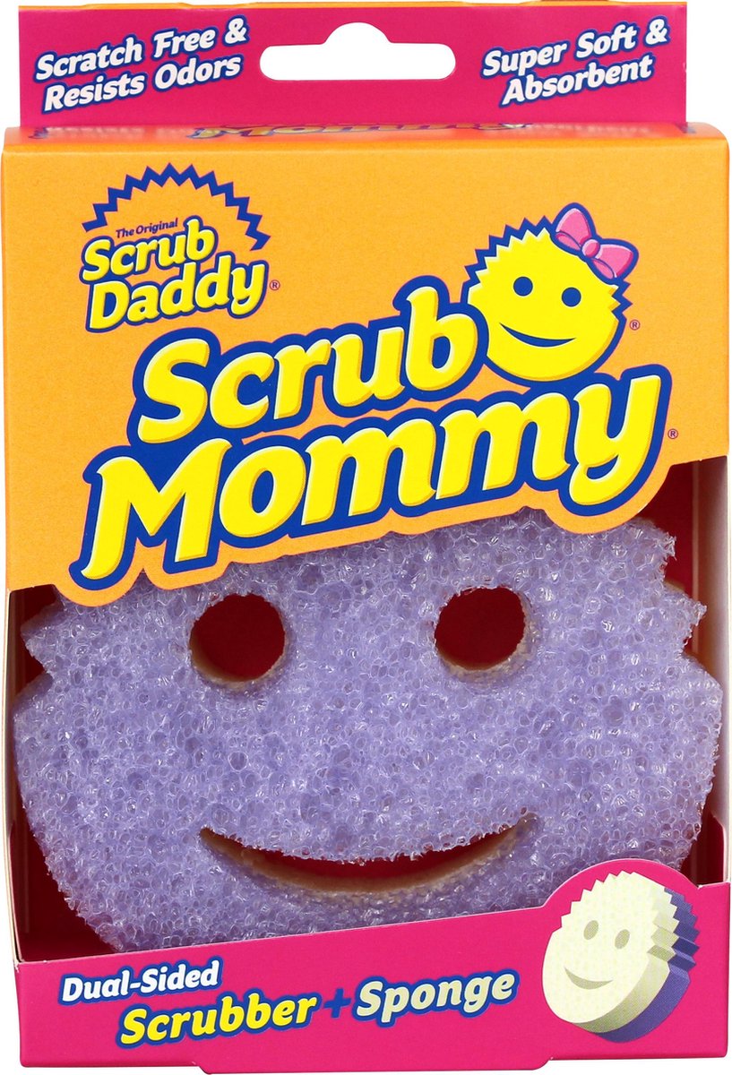 Scrub daddy - Scrub mommy spugna antigraffio bifacciale viola