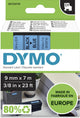 Etichette Dymo originali d1 | testo nero su etichetta blu | 9 mm x 7 m | etichette autoadesive per la stampante per etichette Label Manager | prodotto in Europa