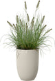 Elho sereh hoog 30 - bloempot voor binnen buiten - 100% gerecycled plastic - ø 29.5 x h 40.5 cm - paddenstoel beige