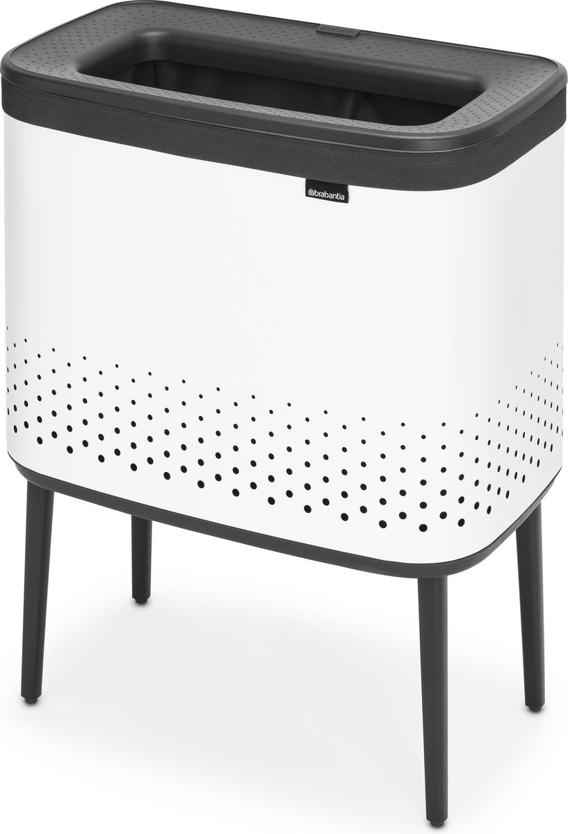 Cesto para la ropa sucia Brabantia bo - con tapa - 60 l - blanco