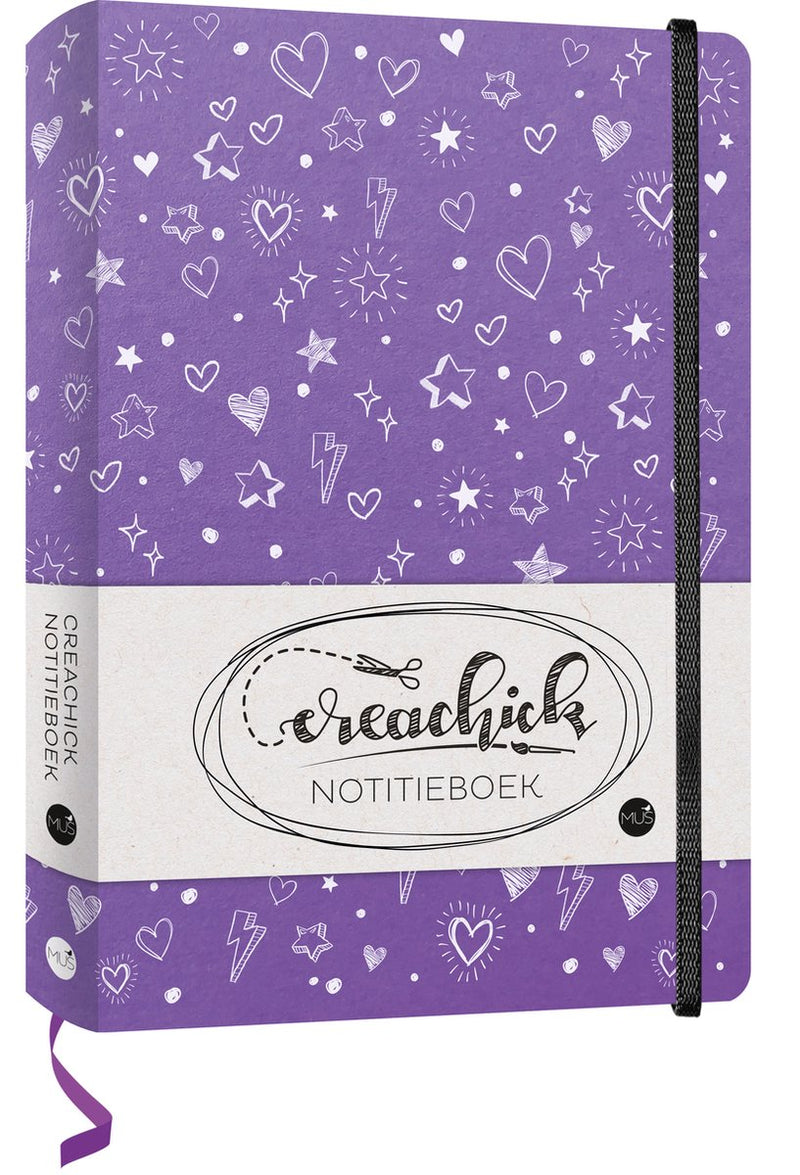Cuaderno Creachick - morado - 208 páginas - rayado