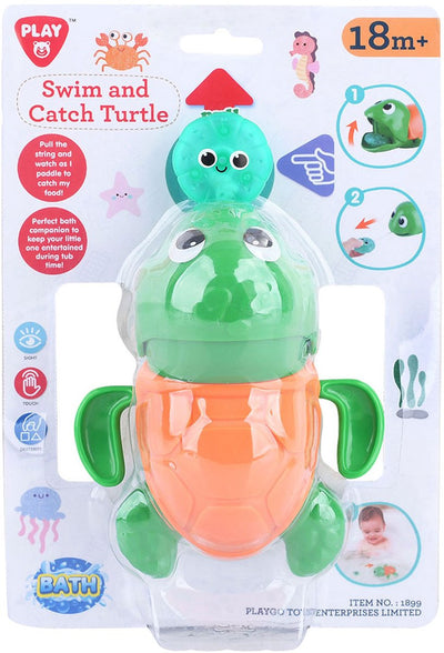 Juega los juguetes para el baño y la tortuga de natación, 2dlg.