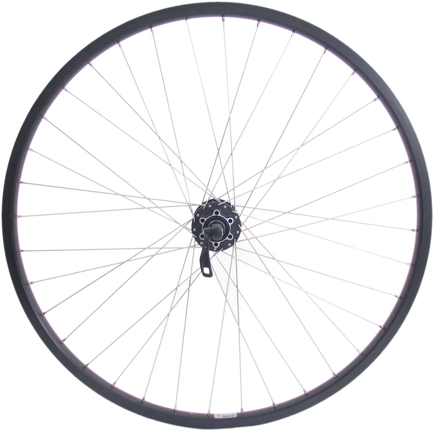 Ruota posteriore Shimano 26 559x19c Andra 30 con FH-M525 8 9 Hub a 10 velocità per 6 bulloni Disco freno nero