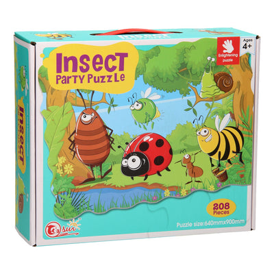 - Mega puzzle di partiti per insetti 208 pezzi (90x64cm)