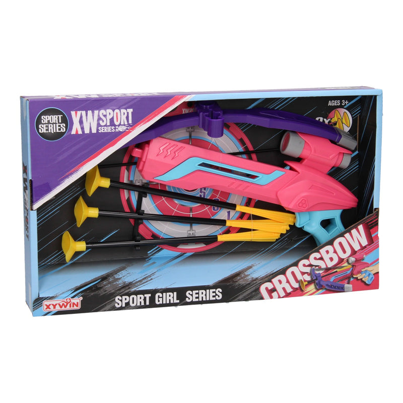 ballesta de rosa con flechas
