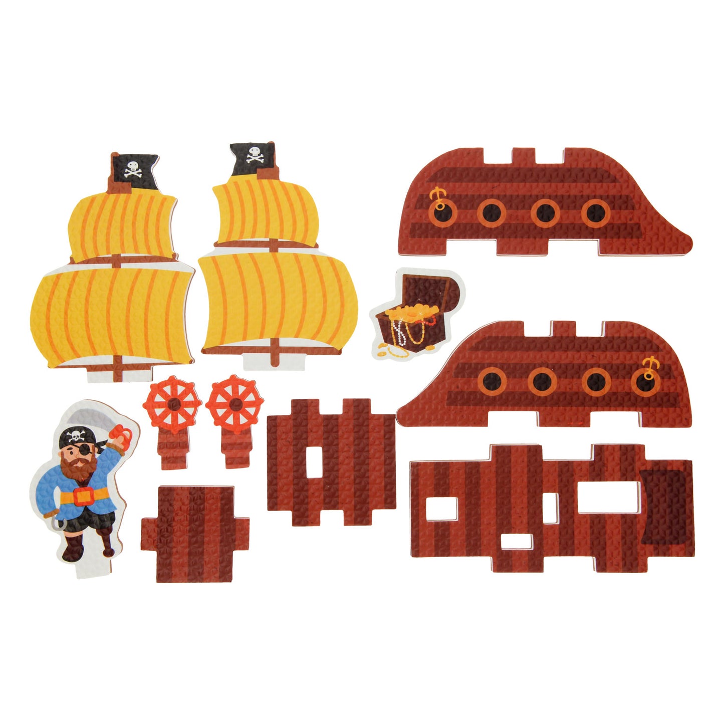 Bad schiuma piratenboot 3d